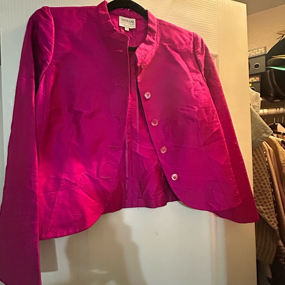 Armani Collezioni Vibrant Pink Top